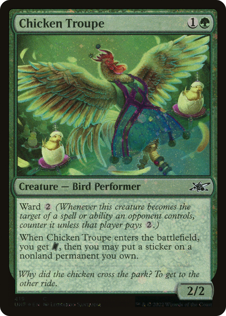 Chicken Troupe (Galaxy Foil) [Unfinity]