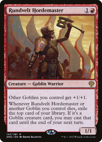 Rundvelt Hordemaster (Promo Pack) [Dominaria United Promos]