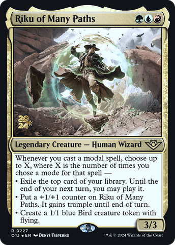 Riku of Many Paths [Outlaws of Thunder Junction Prerelease Promos]
