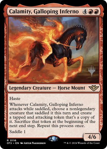 Calamity, Galloping Inferno (Promo Pack) [Outlaws of Thunder Junction Promos]
