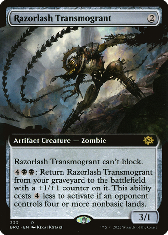 Razorlash Transmogrant (Extended Art) [The Brothers' War]