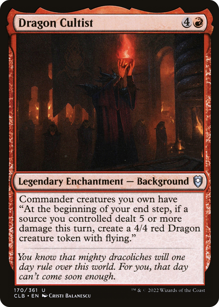 Dragon Cultist [Commander Legends: Battle for Baldur's Gate]