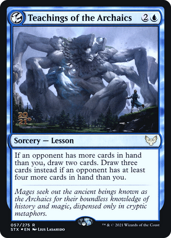 Teachings of the Archaics [Strixhaven: School of Mages Prerelease Promos]