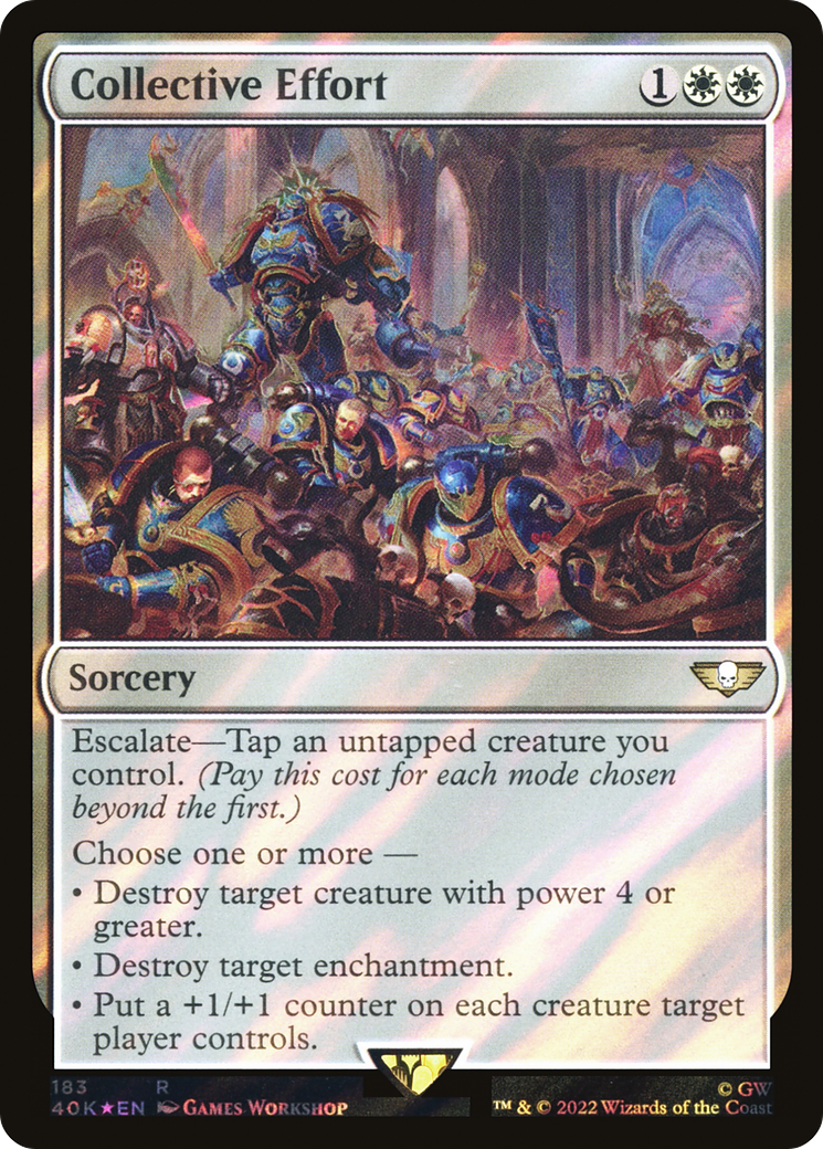Collective Effort (Surge Foil) [Universes Beyond: Warhammer 40,000]