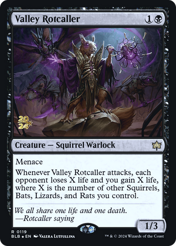 Valley Rotcaller [Bloomburrow Prerelease Promos]
