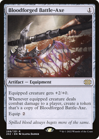 Bloodforged Battle-Axe [Double Masters 2022]