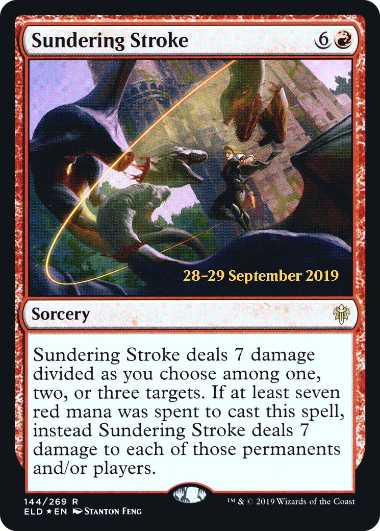 Sundering Stroke  [Throne of Eldraine Prerelease Promos]