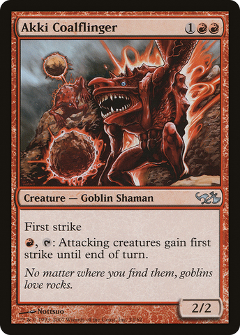 Akki Coalflinger [Duel Decks: Elves vs. Goblins]
