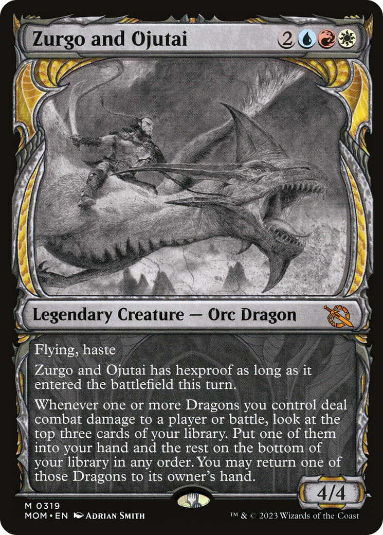 Zurgo and Ojutai (Showcase Planar Booster Fun) [March of the Machine]
