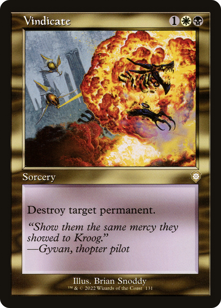 Vindicate (Retro) [The Brothers' War Commander]