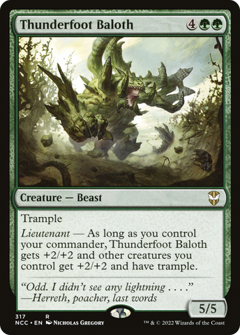 Thunderfoot Baloth [Streets of New Capenna Commander]