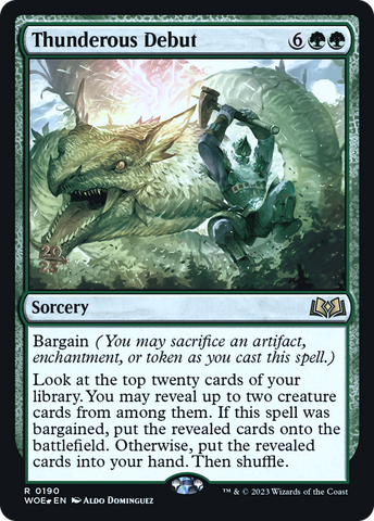 Thunderous Debut [Wilds of Eldraine Prerelease Promos]
