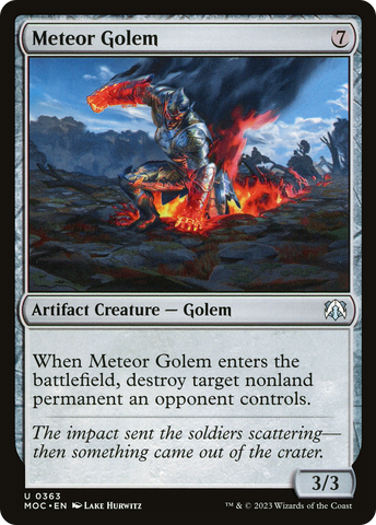 Meteor Golem [March of the Machine Commander]
