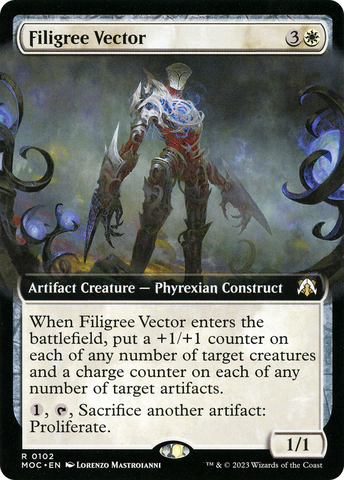 Filigree Vector (Extended Art) [March of the Machine Commander]