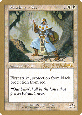 Paladin en-Vec (Brian Hacker) [World Championship Decks 1998]