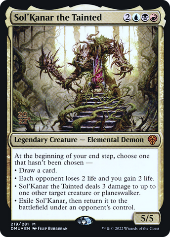 Sol'Kanar the Tainted [Dominaria United Prerelease Promos]