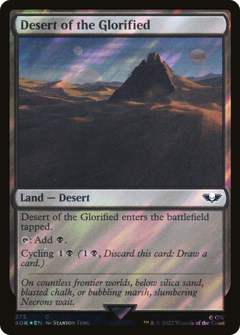 Desert of the Glorified (Surge Foil) [Universes Beyond: Warhammer 40,000]