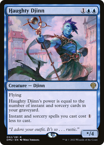 Haughty Djinn (Promo Pack) [Dominaria United Promos]