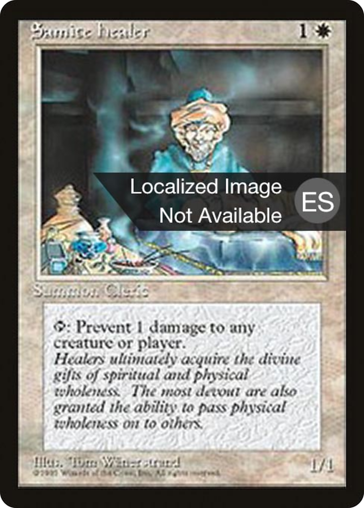 Samite Healer [Fourth Edition Foreign Black Border]