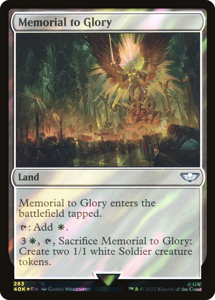 Memorial to Glory (Surge Foil) [Universes Beyond: Warhammer 40,000]