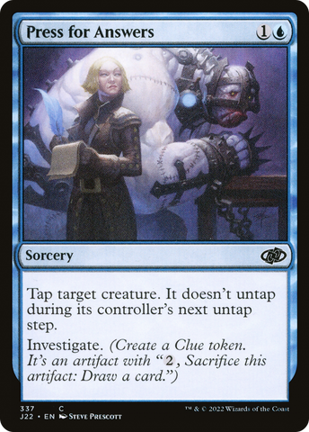 Press for Answers [Jumpstart 2022]