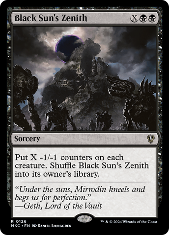 Black Sun's Zenith [Murders at Karlov Manor Commander]