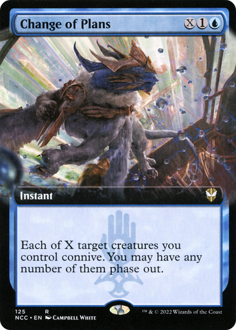 Change of Plans (Extended Art) [Streets of New Capenna Commander]