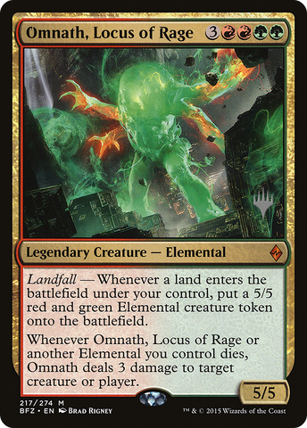 Omnath, Locus of Rage (Promo Pack) [Dungeons & Dragons: Adventures in the Forgotten Realms Promos]