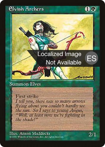 Elvish Archers [Fourth Edition Foreign Black Border]