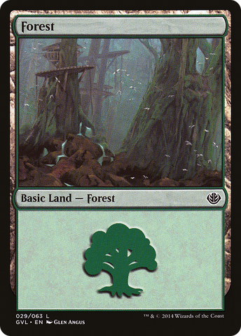Forest (29) (Garruk vs. Liliana) [Duel Decks Anthology]