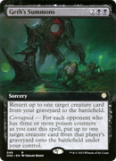 Geth's Summons (Extended Art) [Phyrexia: All Will Be One Commander]