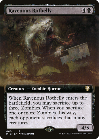 Ravenous Rotbelly (Extended) [Innistrad: Midnight Hunt Commander]