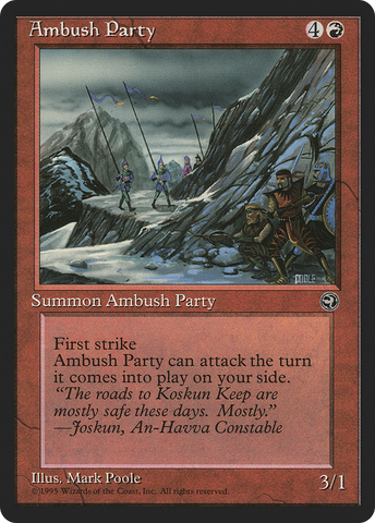 Ambush Party (Joskun Flavor Text) [Homelands]
