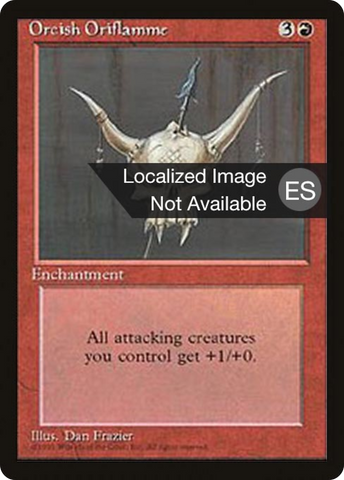 Orcish Oriflamme [Fourth Edition Foreign Black Border]