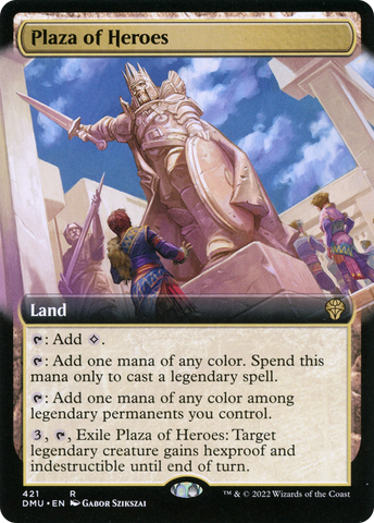 Plaza of Heroes (Extended Art) [Dominaria United]