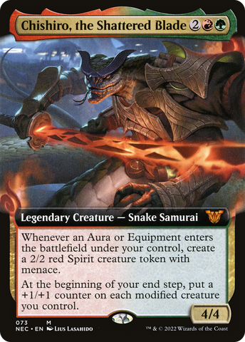 Chishiro, the Shattered Blade (Extended) [Kamigawa: Neon Dynasty Commander]