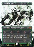 Tyrranax Rex (Borderless Ichor Step-and-Compleat Foil) [Phyrexia: All Will Be One]
