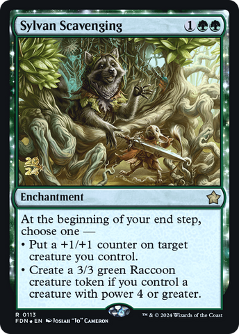 Sylvan Scavenging [Foundations Prerelease Promos]