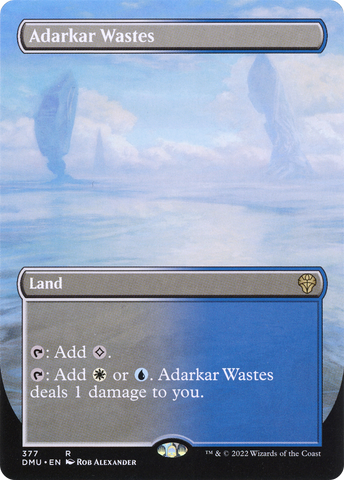 Adarkar Wastes (Borderless Alternate Art) [Dominaria United]