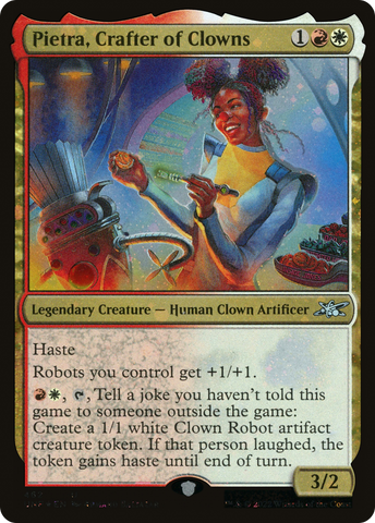 Pietra, Crafter of Clowns (Galaxy Foil) [Unfinity]