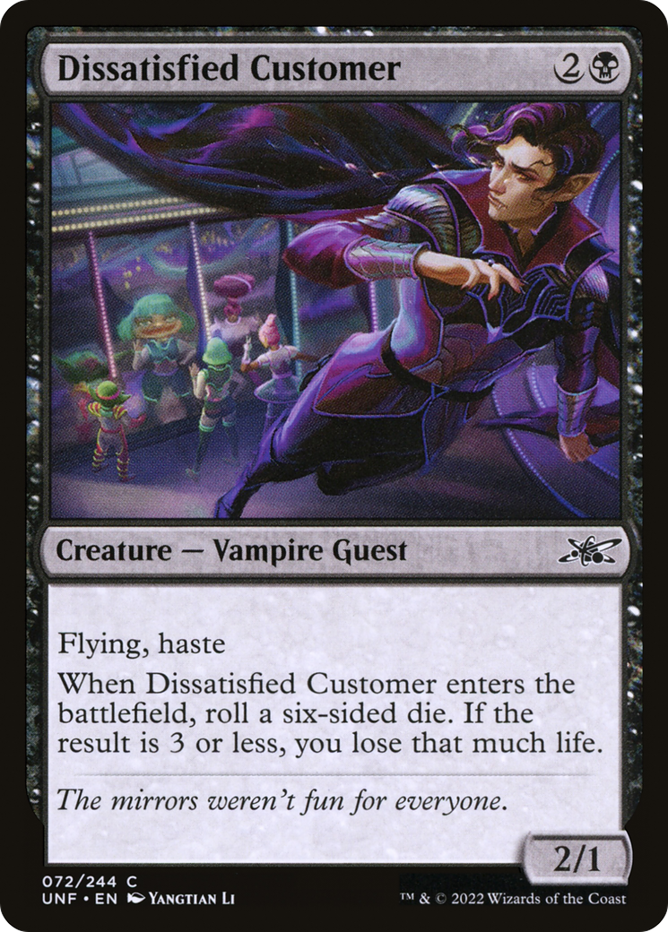 Dissatisfied Customer [Unfinity]