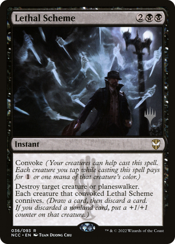 Lethal Scheme (Promo Pack) [Streets of New Capenna Commander Promos]