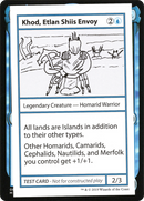 Khod, Etlan Shiis Envoy (2021 Edition) [Mystery Booster Playtest Cards]