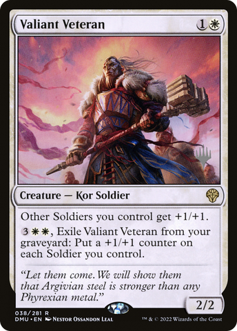 Valiant Veteran (Promo Pack) [Dominaria United Promos]