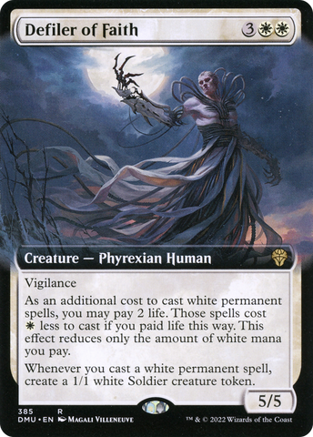 Defiler of Faith (Extended Art) [Dominaria United]