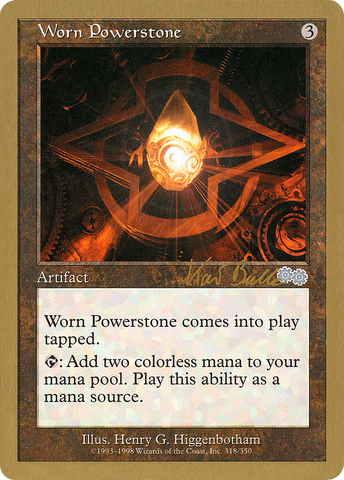 Worn Powerstone (Kai Budde) [World Championship Decks 1999]