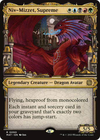Niv-Mizzet, Supreme (Showcase) [March of the Machine: The Aftermath]