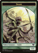 Snake (017) // Saproling Double-Sided Token [Commander 2015 Tokens]