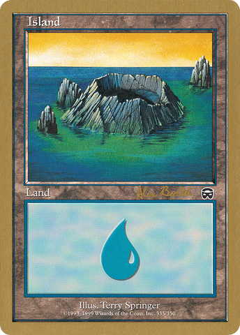 Island (ab335a) (Alex Borteh) [World Championship Decks 2001]