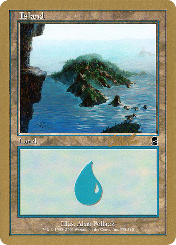 Island (cr335) (Carlos Romao) [World Championship Decks 2002]